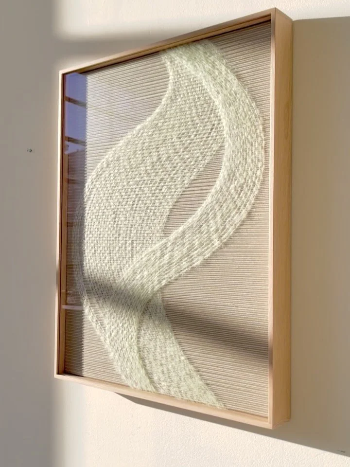 FOR NOW, framed behind Optium Museum Acrylic. Now part of a private collection in SF. 👋🏼🌁

Closing out the year with this post. See you in 2026! 🎉🎊

FOR NOW
Natural fibers and painted panel
30 x 24 x 3 in
2025 
(More images on website under Shie