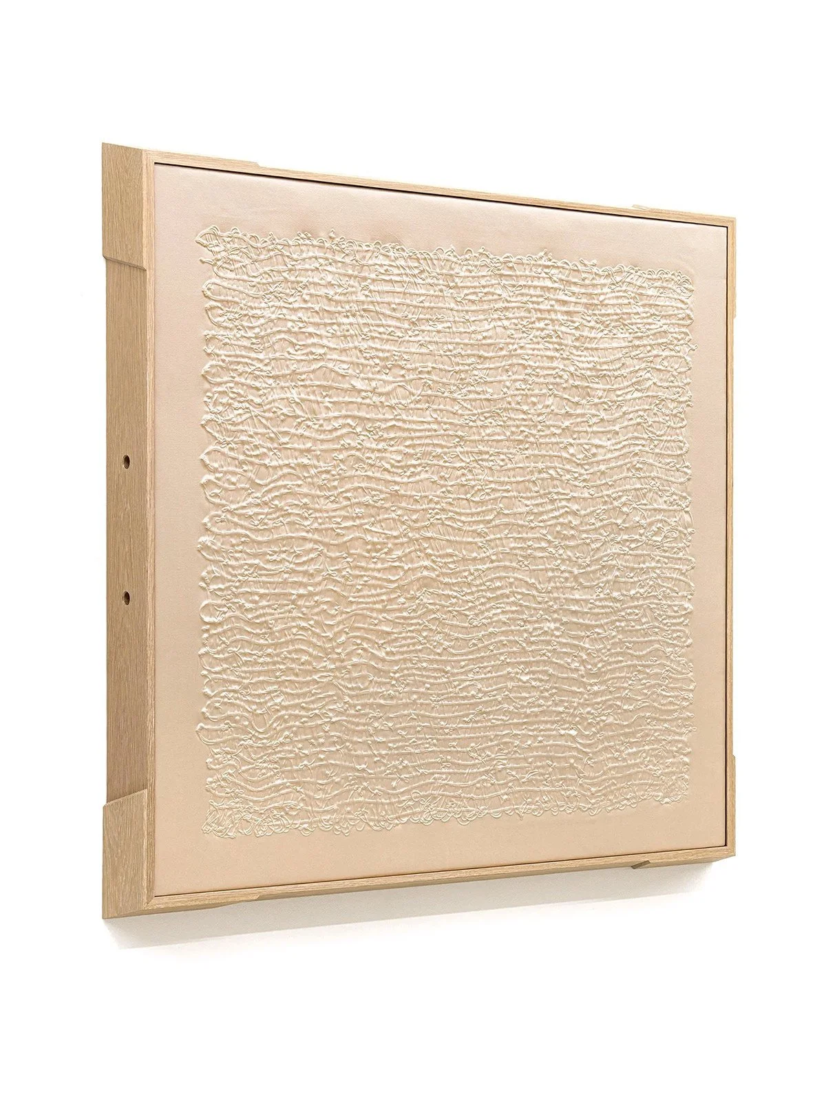  KEEP, SILK Silk, foam, stainless steel hardware and white oak 46.375 x 43.375 x 4.5 in 2026  + more details  