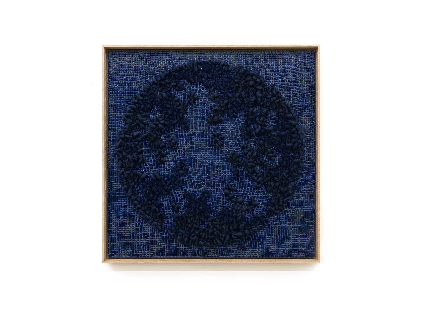  YES, AND Painted cord, wool, painted panel and wood frame 37.5 x 37.5 x 3 in 2025  view more images  