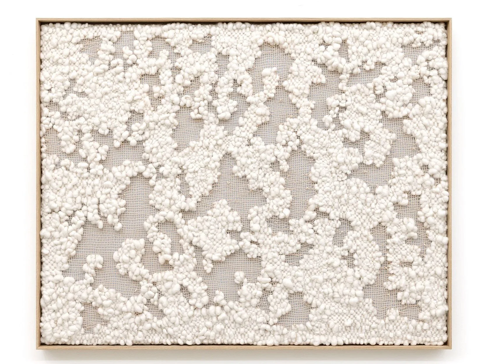  THE DAYS ARE SHORT Painted cord, wool, painted panel and wood frame 49.75 x 62.75 x 3 in 2026  view more images  