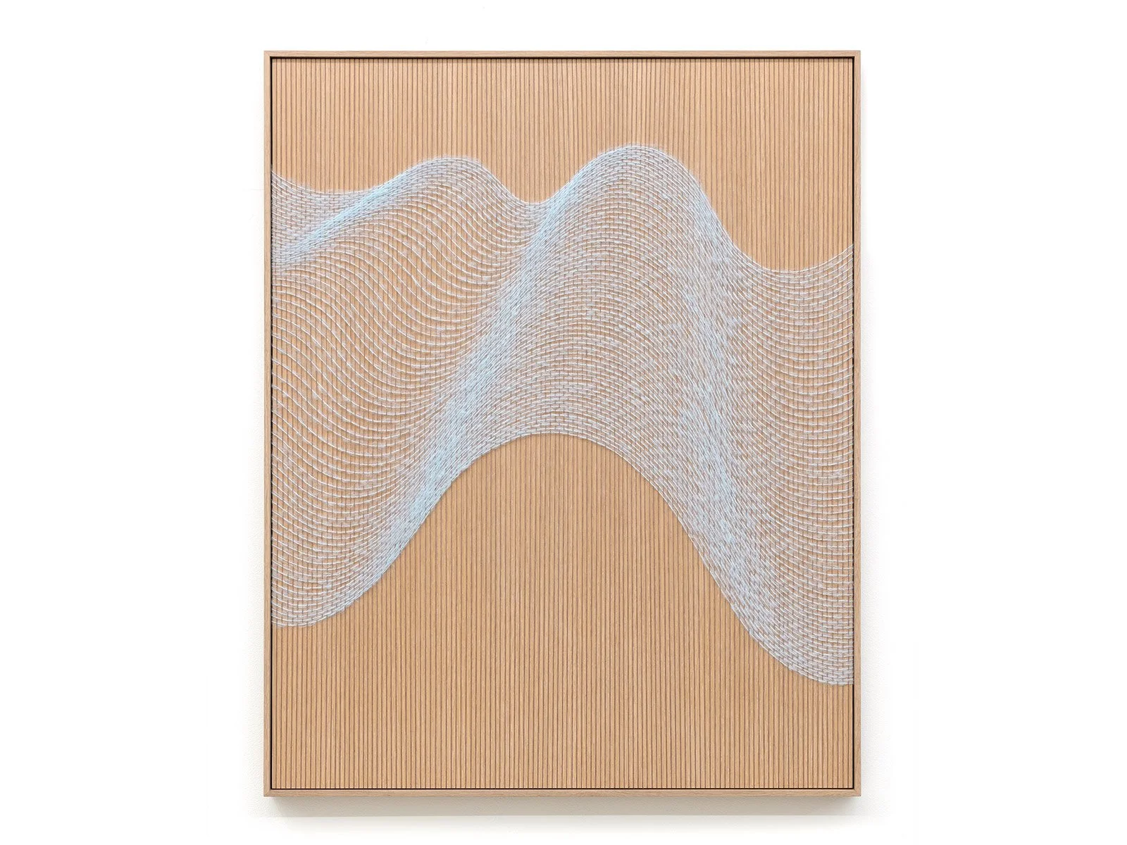  LONG LIGHT Natural fibers, white oak veneer panel and wood frame 45.875 × 36.875 x 2 in 2026  view more images  
