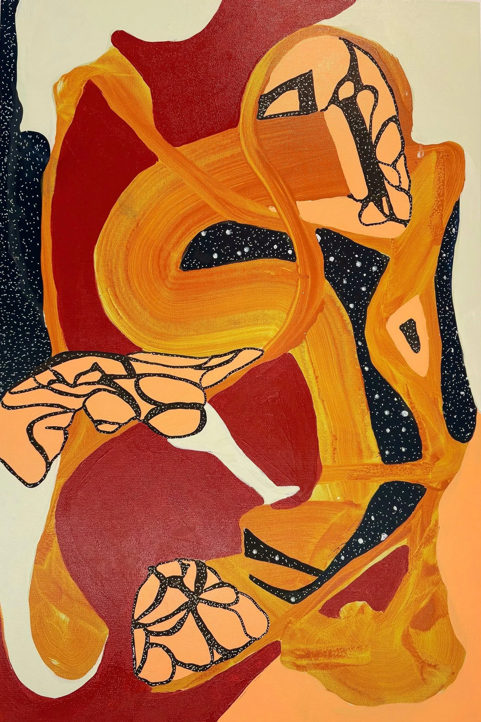 Monarch Magic Stardust 20x30" Acrylic on Canvas