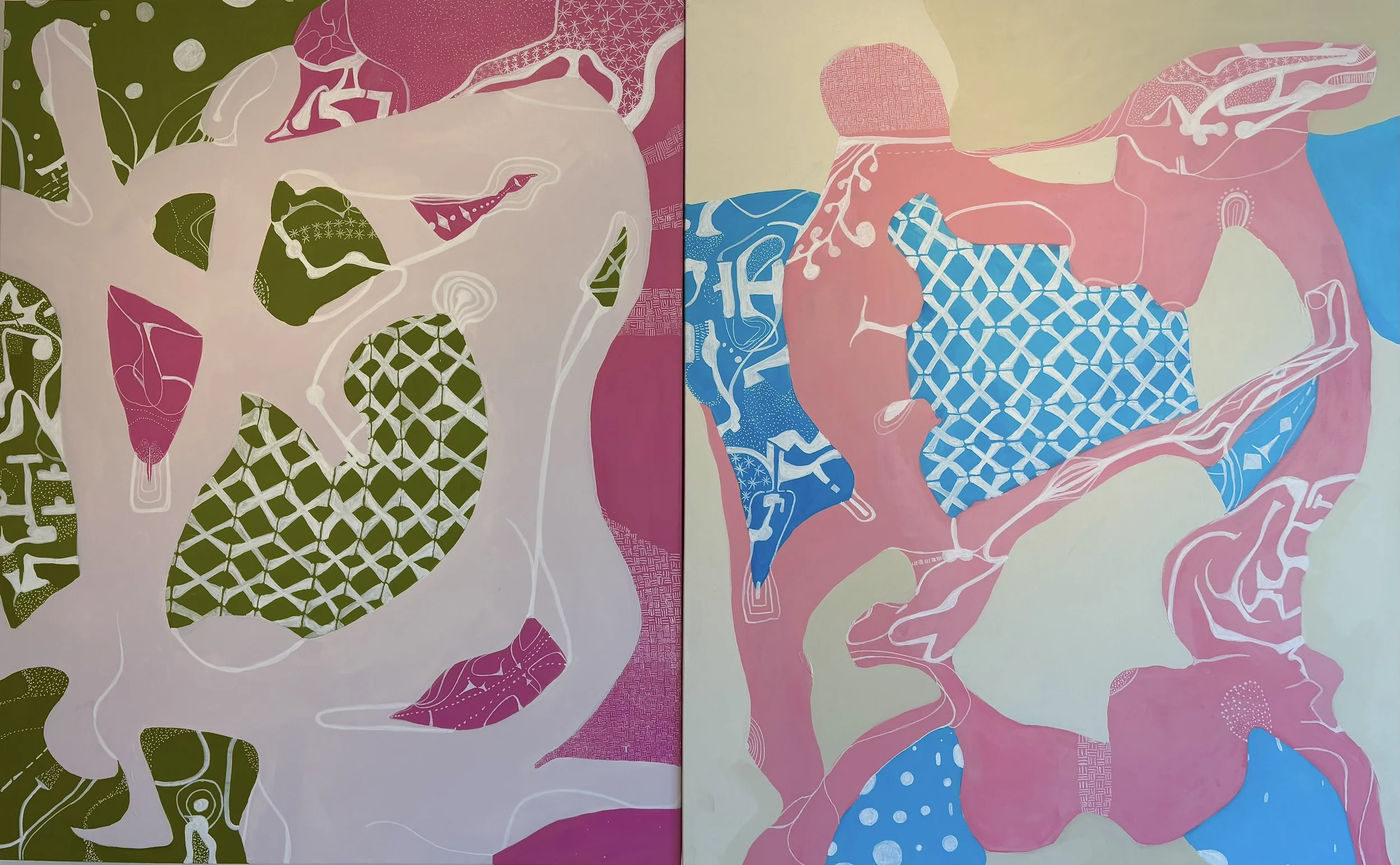 Seychelles Sunglasses 60x96". Acrylic on Canvas