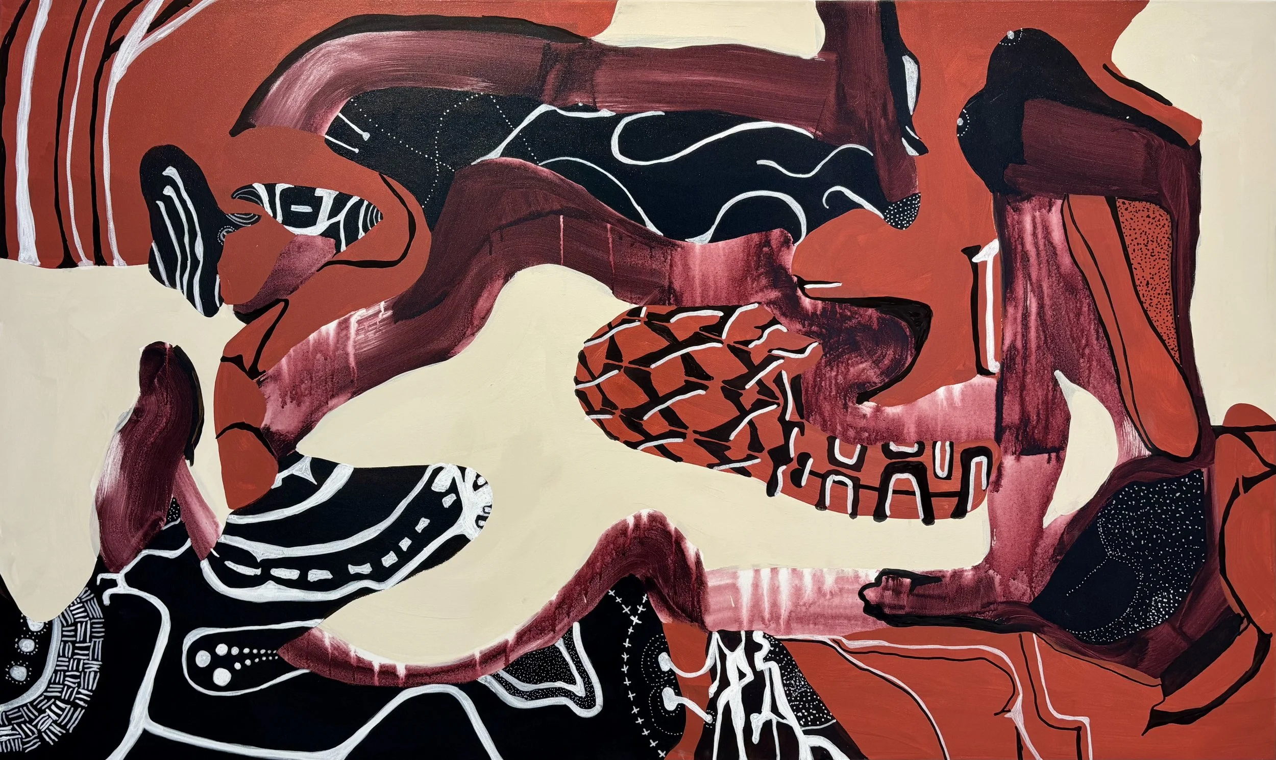Ensoulment 36x60" Acrylic on Canvas