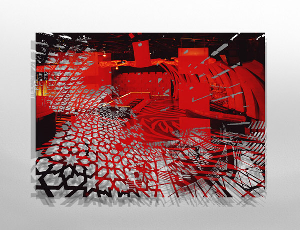 "DYSCO: EXIT 2" Hand cut C-print/168cm x 135cm