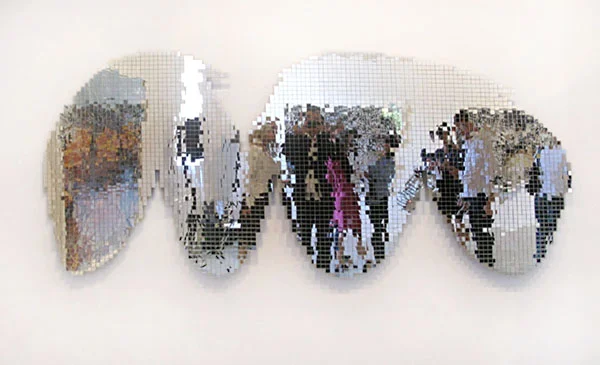 "DYSCO: GLOBE" Hand cut C-print/325cm x 97cm