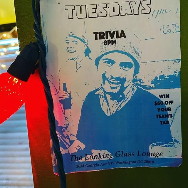 Trivia starts back up tonight at 8pm! Win $60 off your tab! Come in early for Happy Hour🥃🥃🥃 $2 off all Drafts and Liquor between 5-8pm!!! #lookingglasslounge #dctrivia #dchappyhour #happyhourdc #eventsdc #petworthdc #georgiaavenue