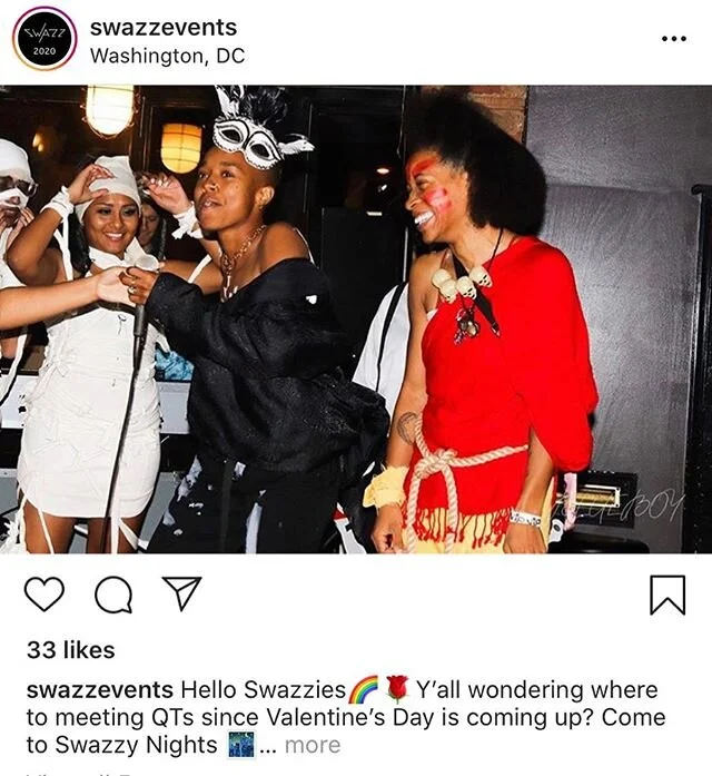 Come get your groove on this Friday with the spectacular Swazzy Nights! Dance and watch some amazing performances! 
DJ starts at 9pm.. performances at 11! 
@swazzevents @lookingglasslounge #swazz #swazzy #swazzynights #petworth #valentinesindc #dance