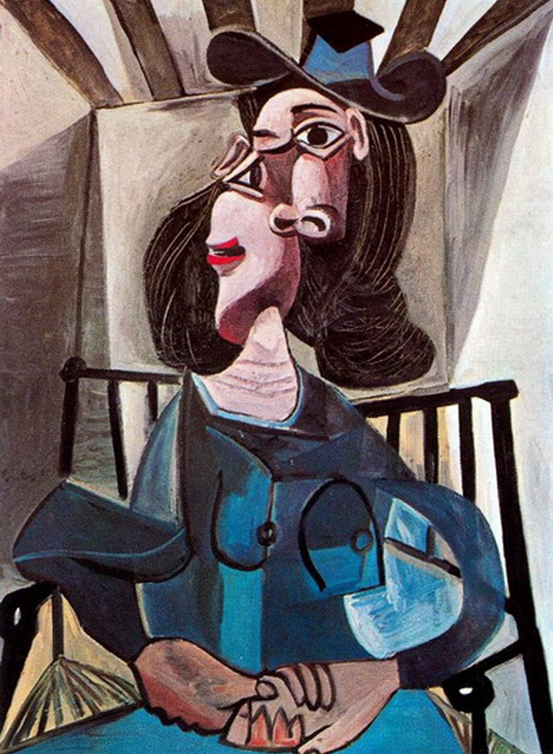 1941 Woman with a Hat Sitting in a Chair (Dora Maar) 