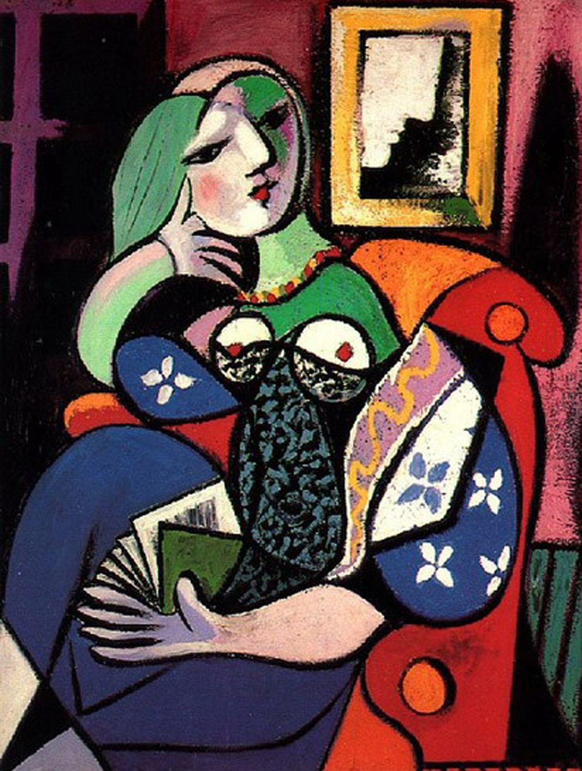 1932 Woman Holding a Book (Marie-Therese Walter)