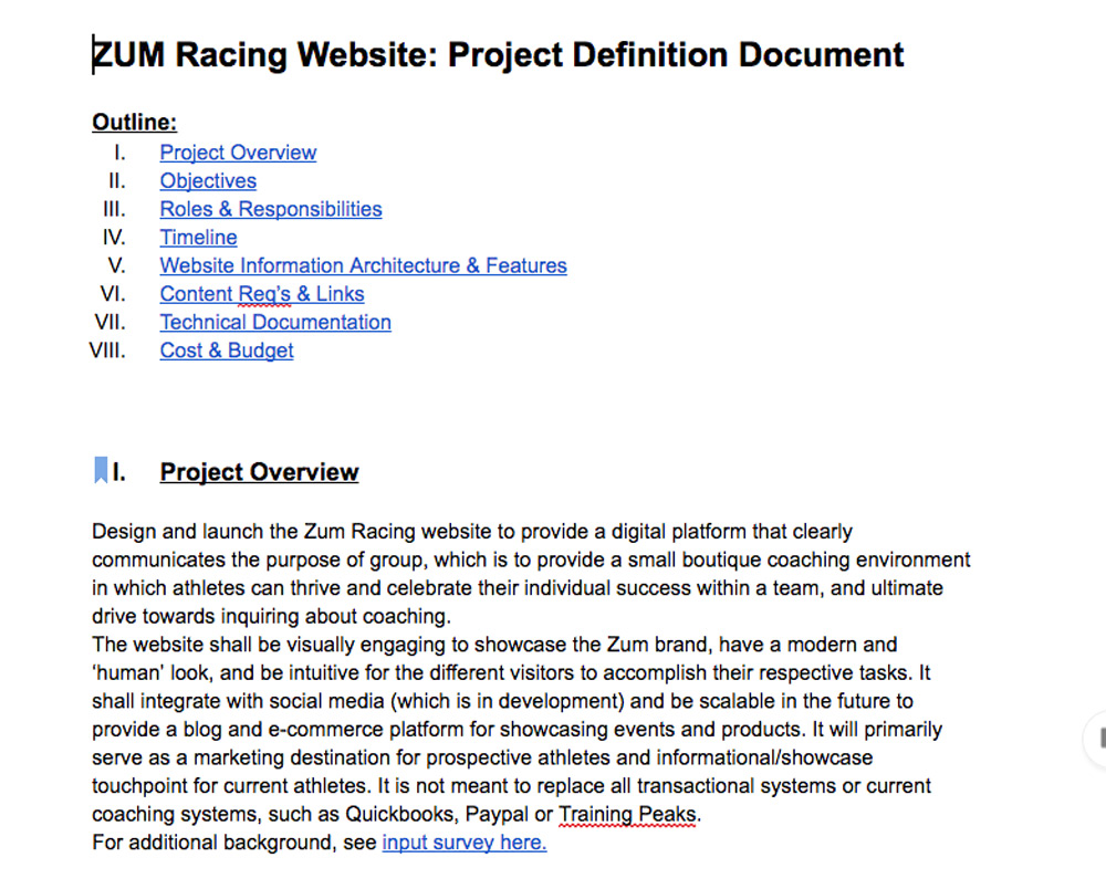 Planning Document