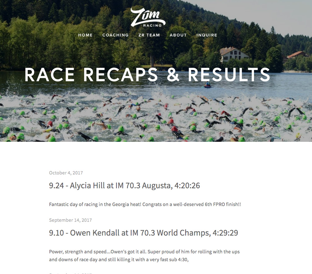 Race Blog