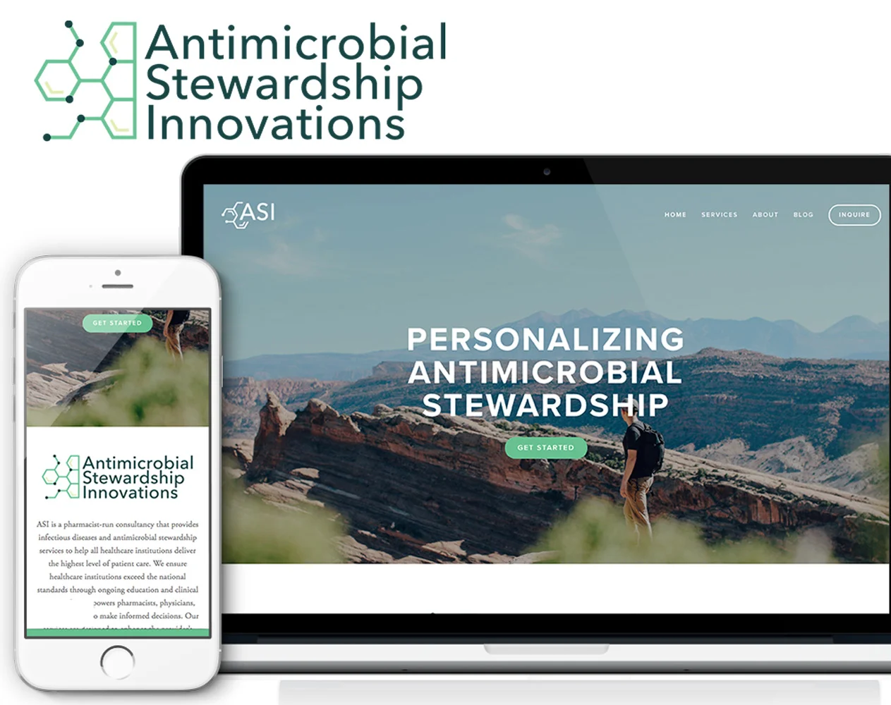ASI Brand & Website  |  Strategic brand identity and website for a start up in the medical space. 