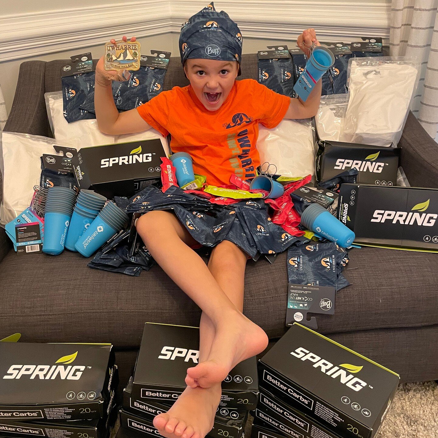 New shipments arriving daily!! 

Thank you @tailwindnutrition, @spring_energy and @buff_usa for the AMAZING support for the @uwharrie100trailrun 2022 race! 

Just a sneak-peak of what our runners can look forward to this year!!

CHEERS to @buff_usa!!