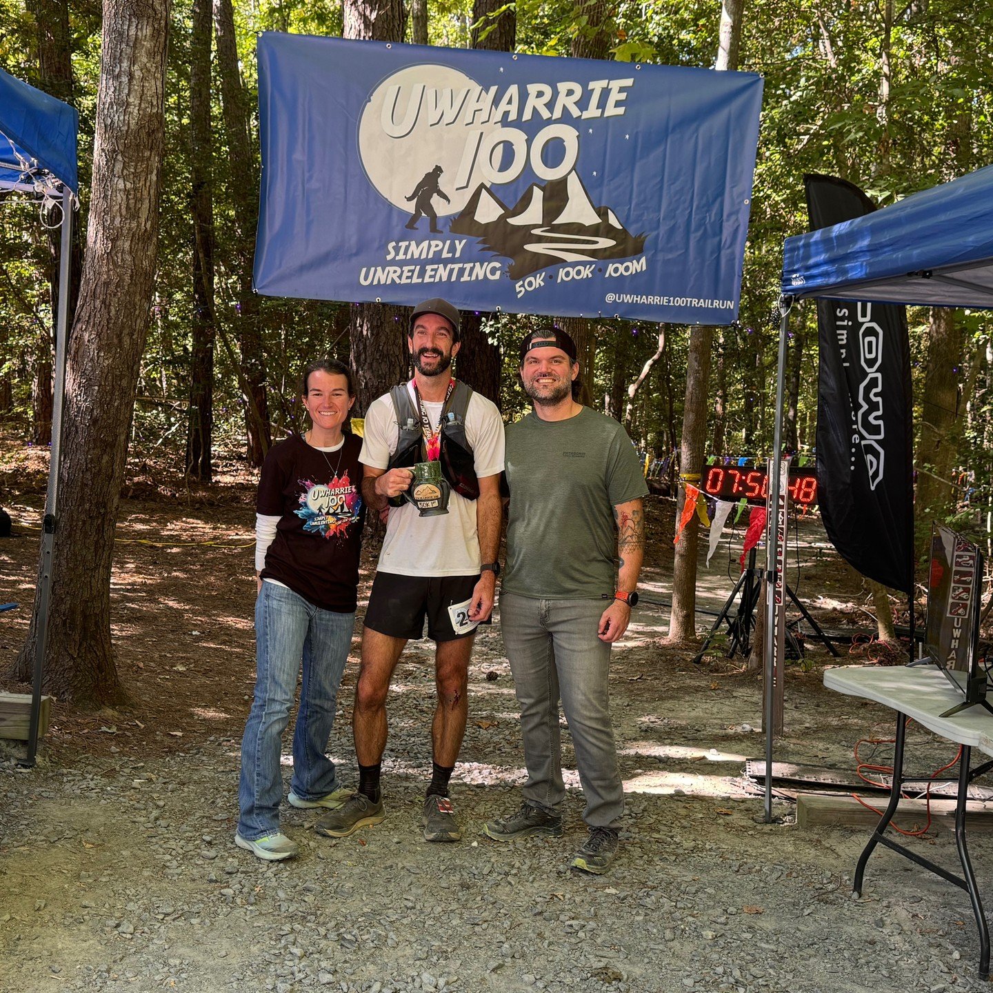 Presenting the Men's and Women's Podium for the 2024 Uwharrie Gold Rush 50k!