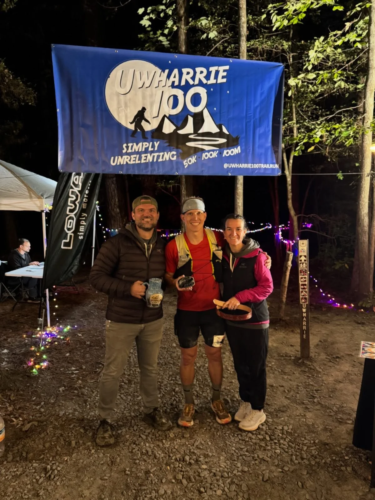 Chris Mershon is your 2025 Uwharrie 100 Mile Champion, posting the second fastest time in course history, 22:21:20! Congrats on a truly incredible performance. Welcome to the Uwharrie family Chris!!