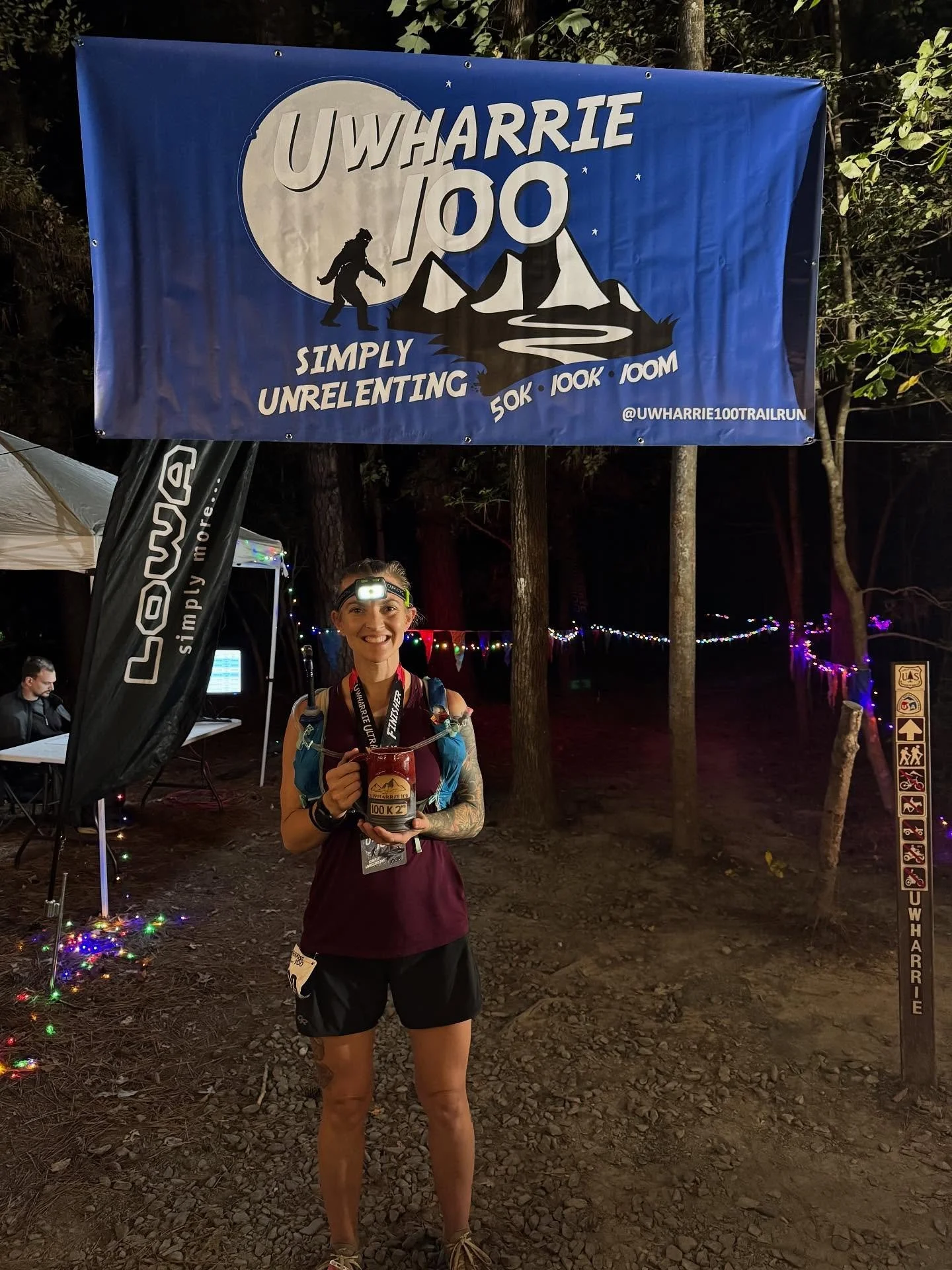 Heather Skinner takes F2 in 20:35:12 and Shana Barclay takes F3 in 20:39:38 at the 2025 Uwharrie 100k! Honorable mention to Emily Lyons who closed over 40 mins in the final miles chasing the podium. Gripping stuff!!