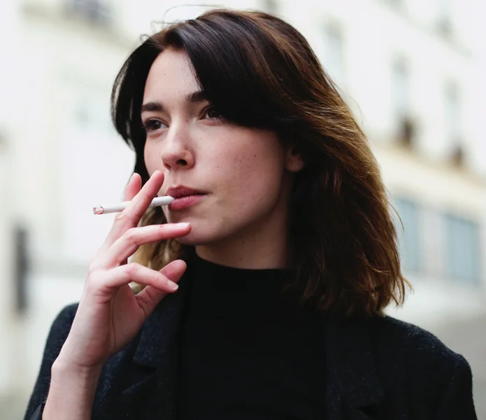 talia tobacco PS Action — Jessica Kobeissi Talia Denim Tie Jacket -