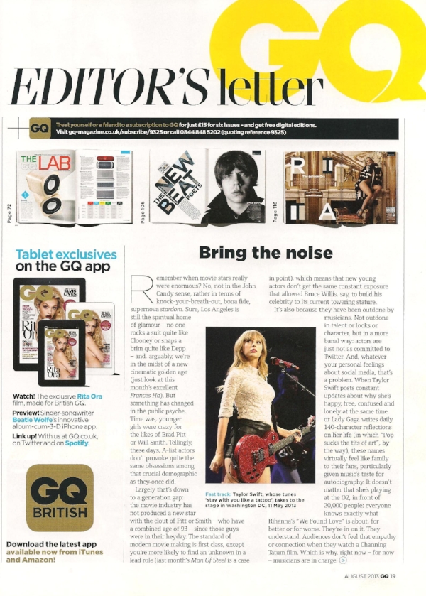 The magazine iPad exclulisve feature