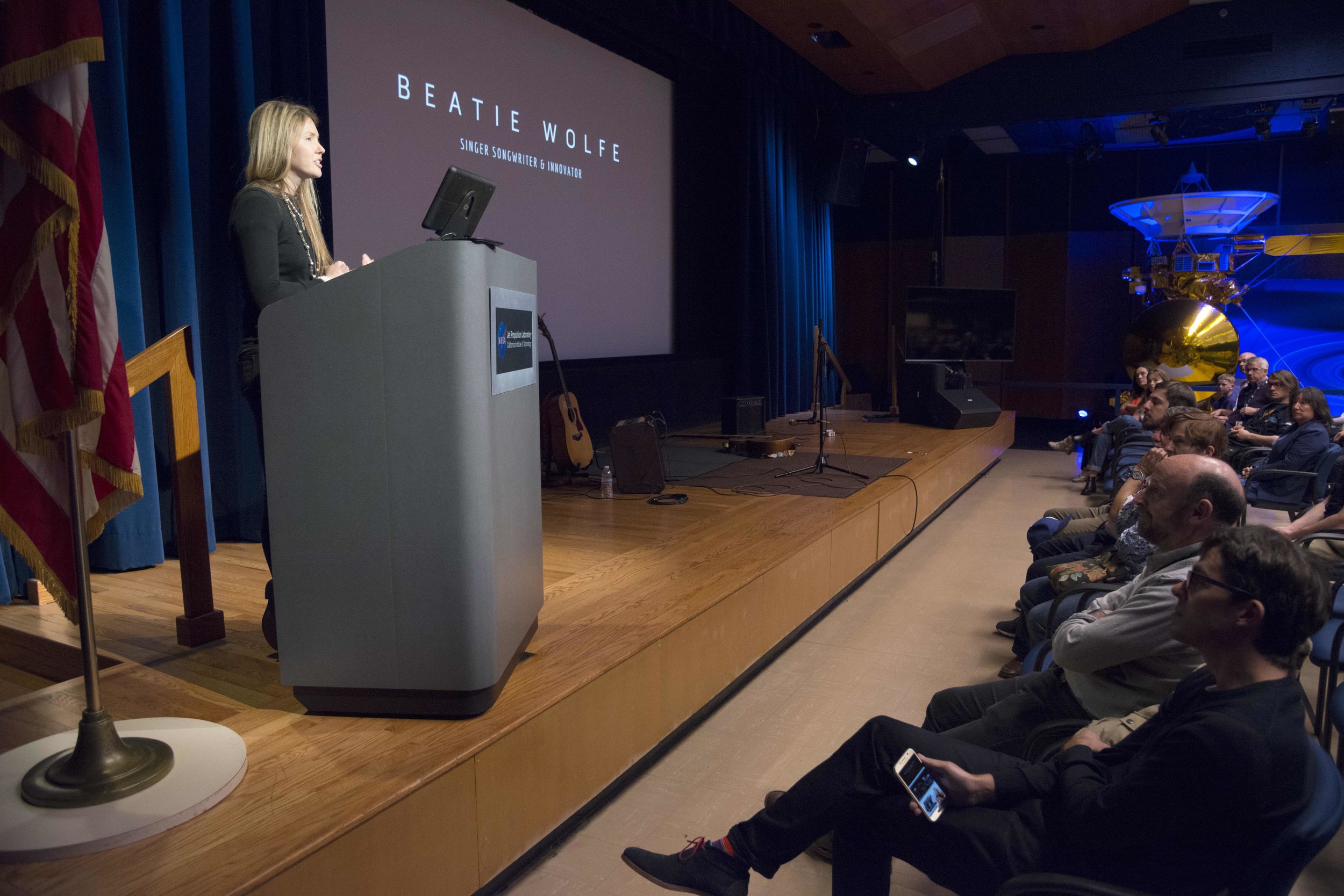 NASA's JPL invites Beatie Wolfe to talk