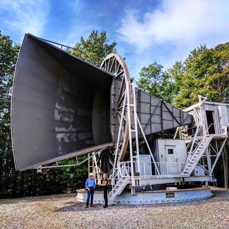 Bob Wilson and Beatie Wolfe at the Holmdel Horn Antenna