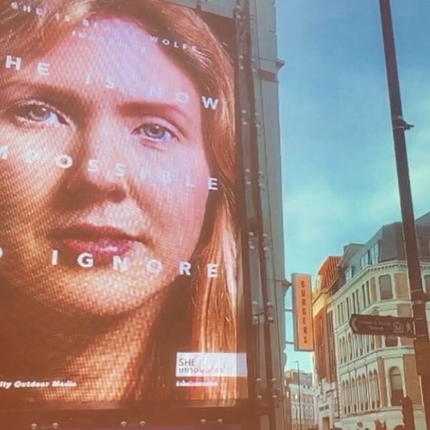 UK Liverpool St station ft Beatie Wolfe UN impossible to ignore campaign.jpg