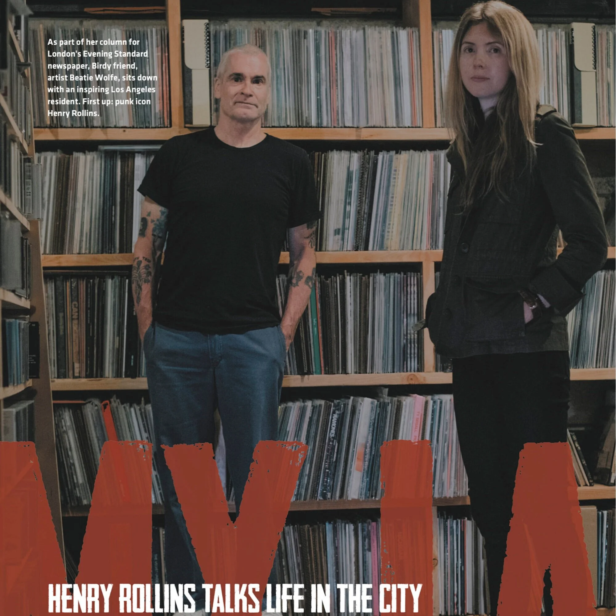 Henry Rollins talks with Beatie Wolfe in this Birdy Magazine Extended Feature 