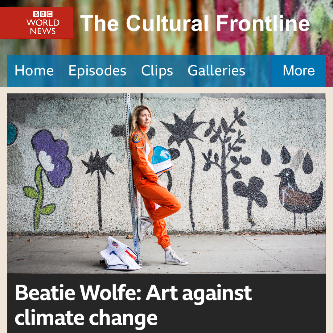 BBC World Service profiled Beatie Wolfe on The Cultural Frontline