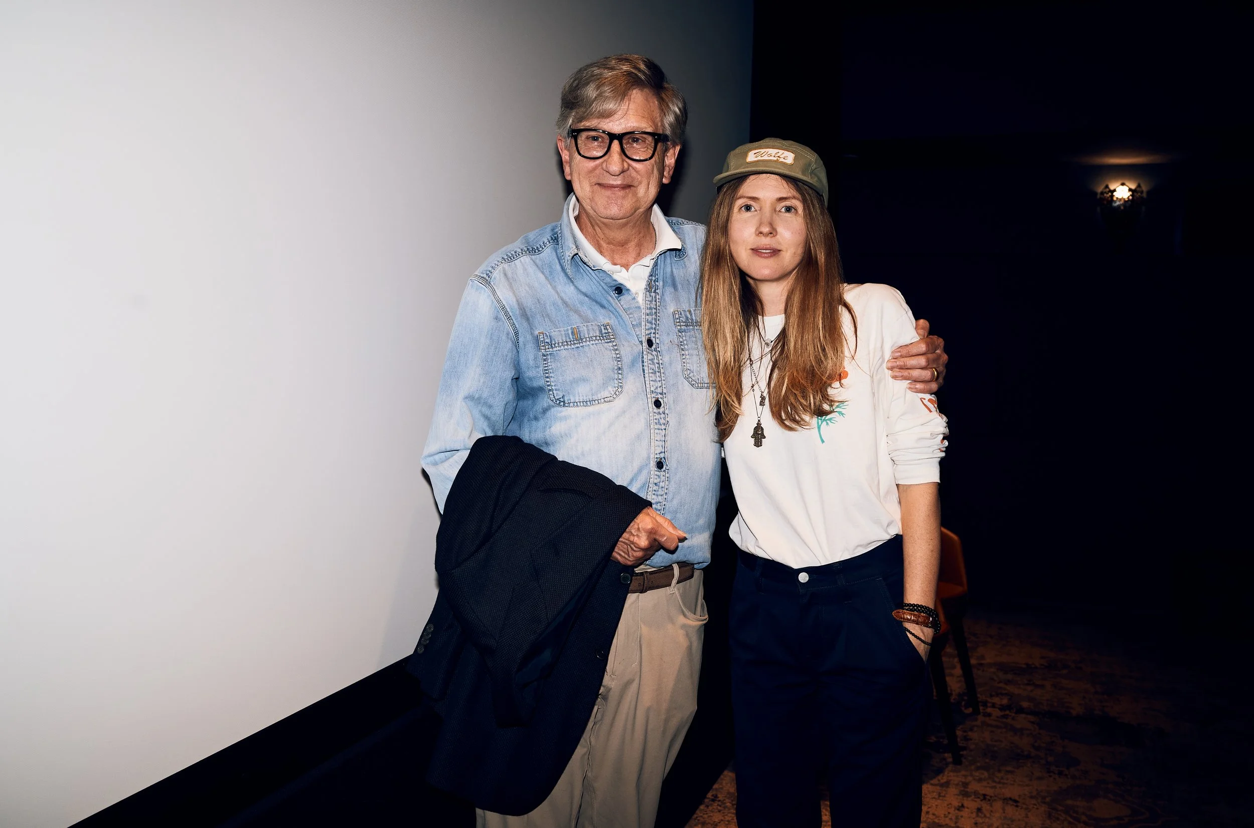Beatie Wolfe and Rick Carter at 'Trees and Seas' screening 