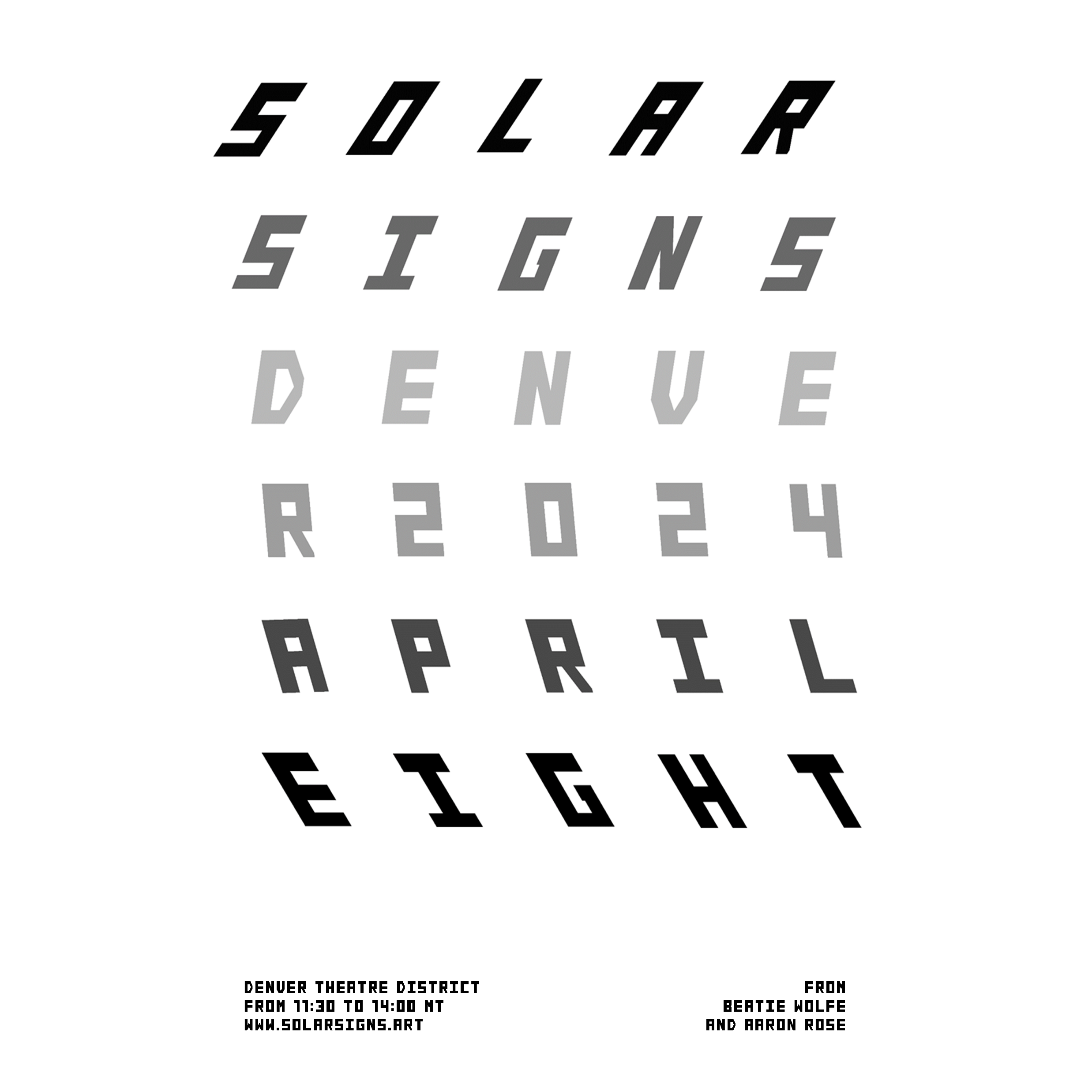 Solar Signs - Eclipse Commemorative Poster