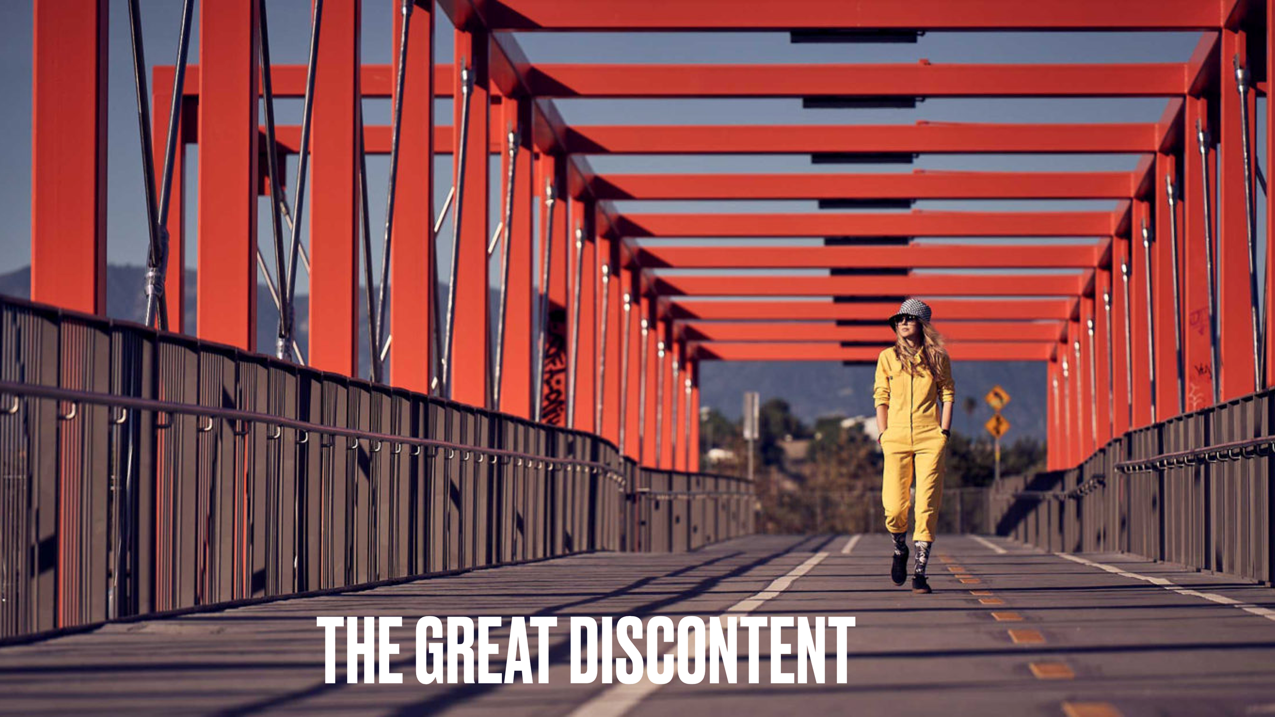 The Great Discontent Magazine cover feature of Beatie Wolfe photo by Mario de Lopez
