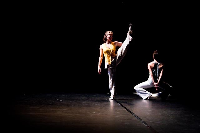 Kate Holden and Kate Franklin in "Fictions: Chroma Key" by Marc Boivin. Photo by Kristy Kennedy