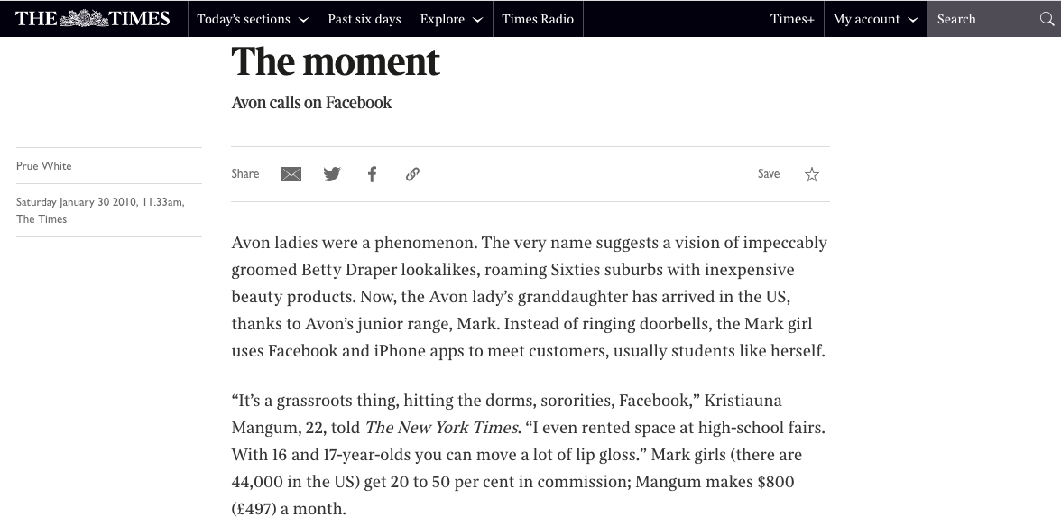 The Times: The Moment