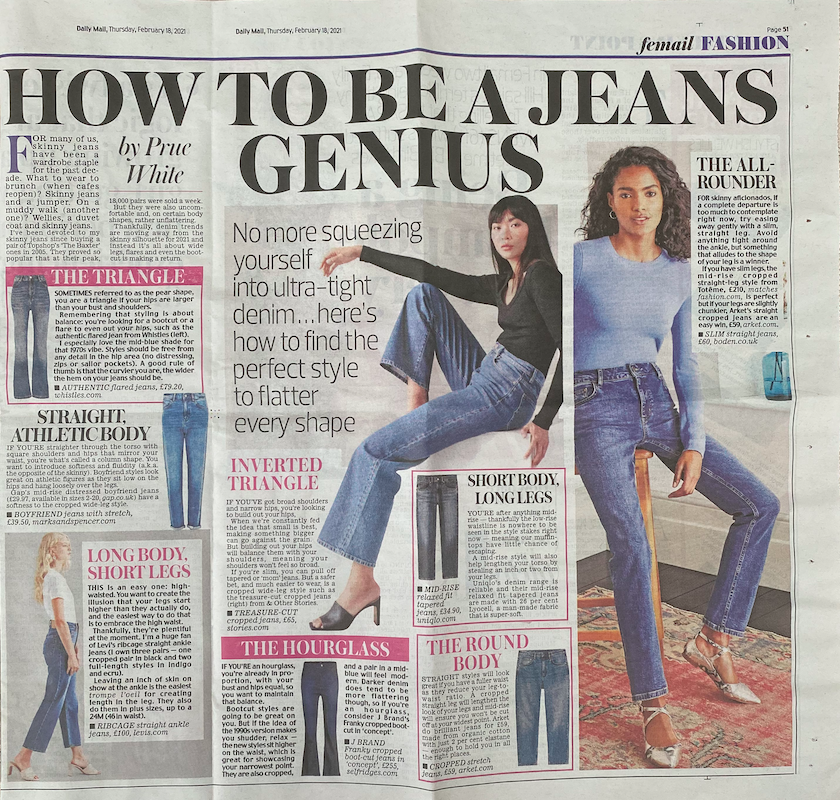 Daily Mail: How to be a jeans genius