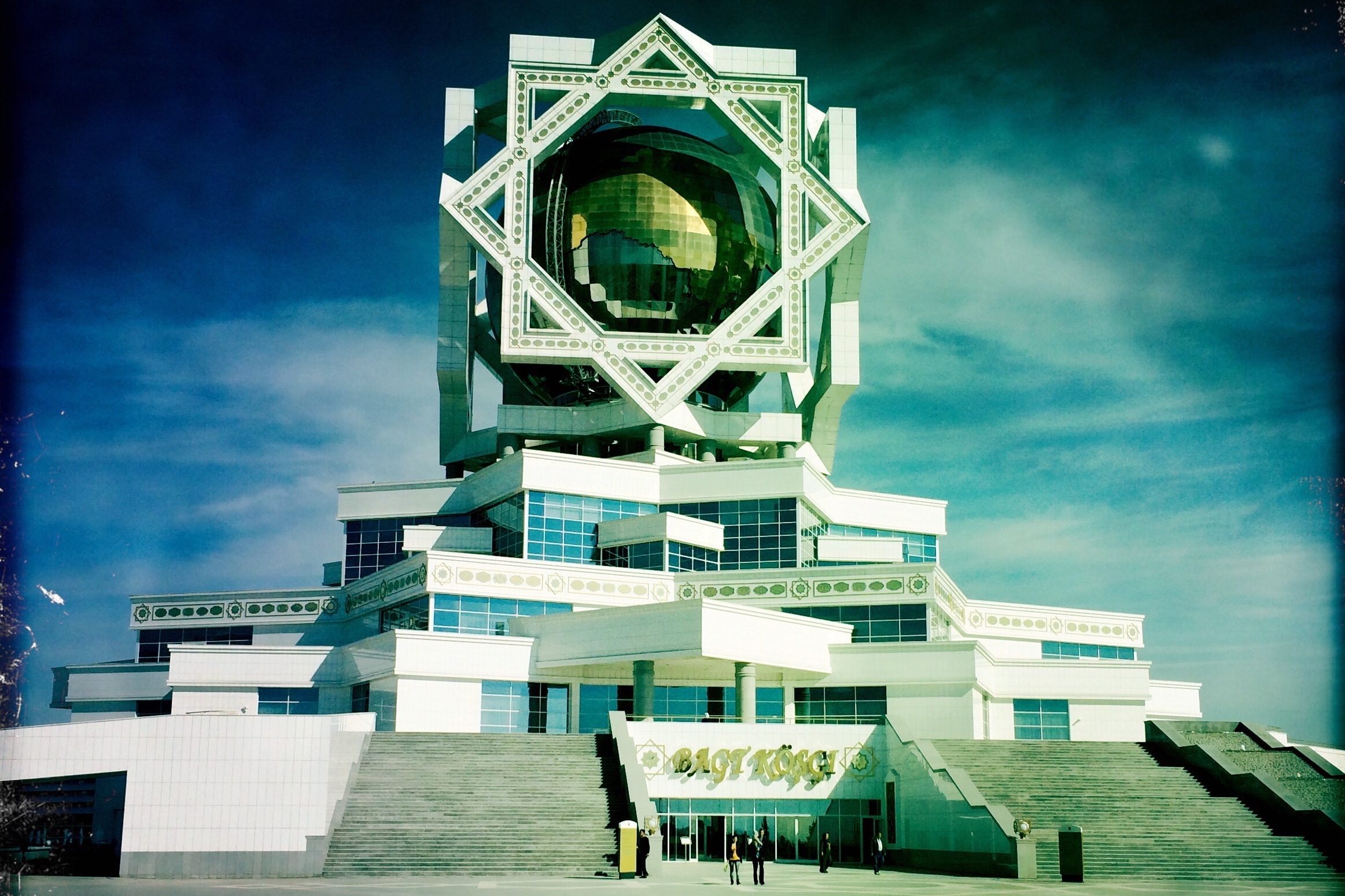 The Palace of Happiness, Ashgabat, Turkmenistan. Photo by Sarah Grochala