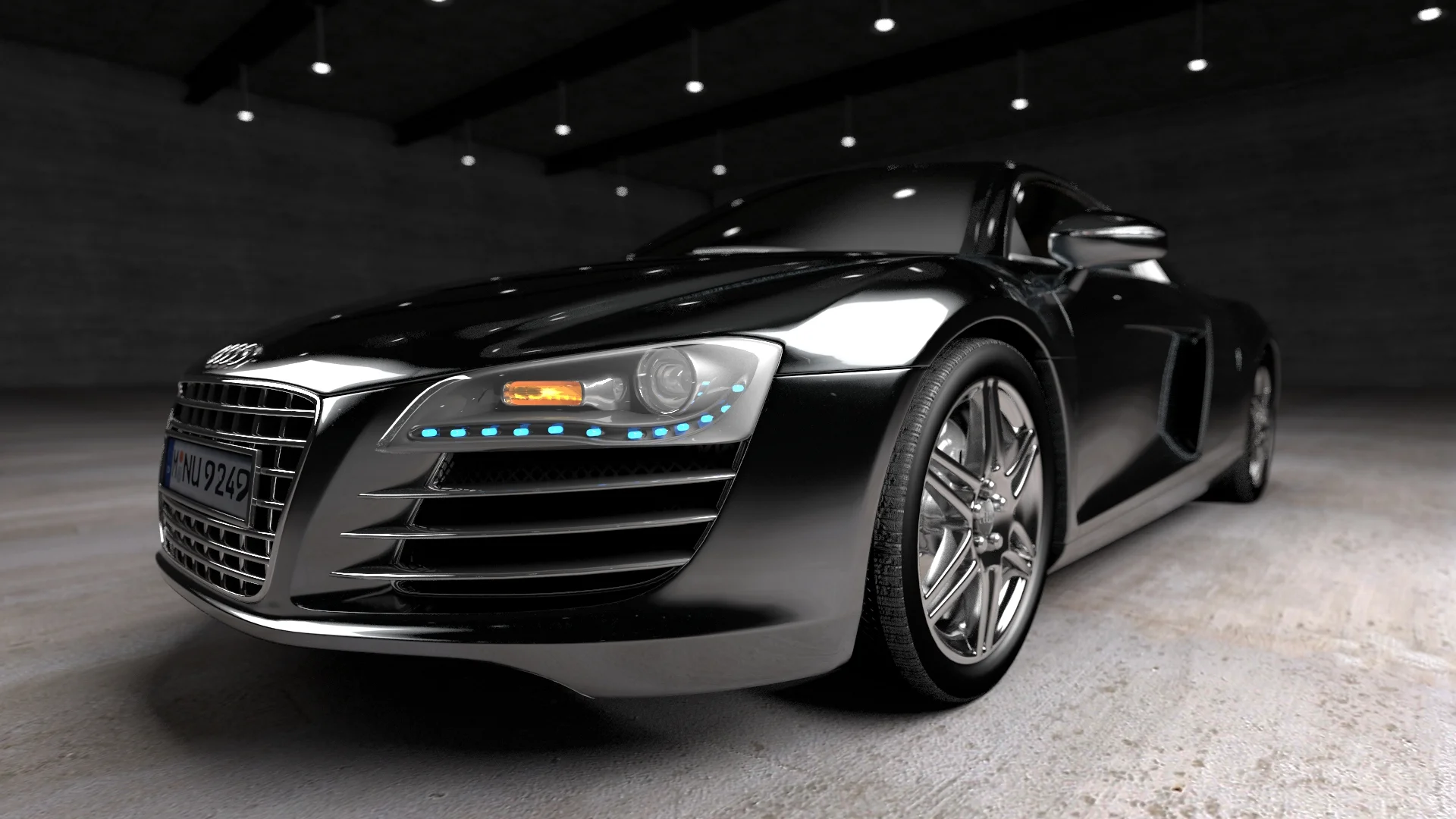 3d car reveal in Lightwave