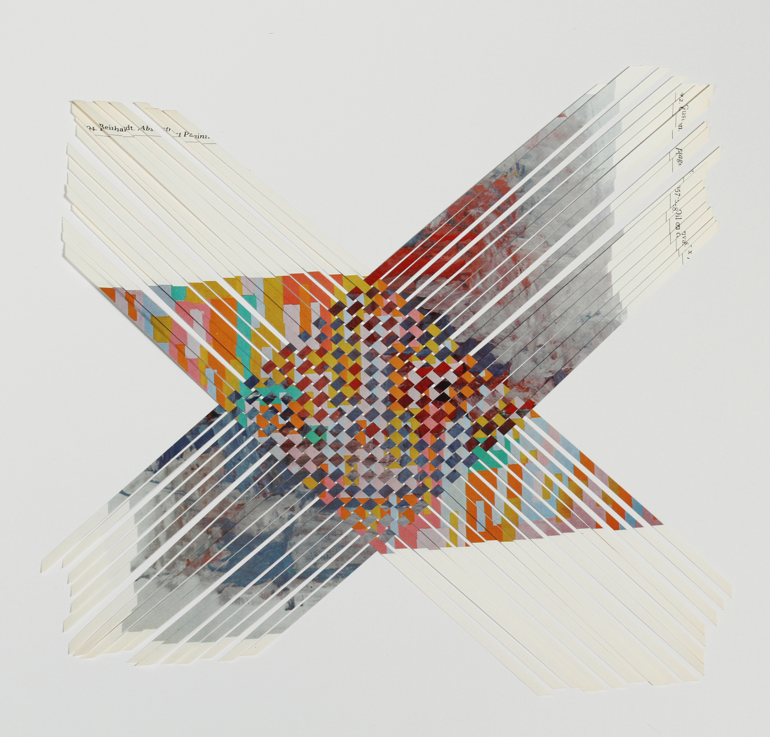 reinhardtguston, 2013, paper weaving, 14 x 14 in