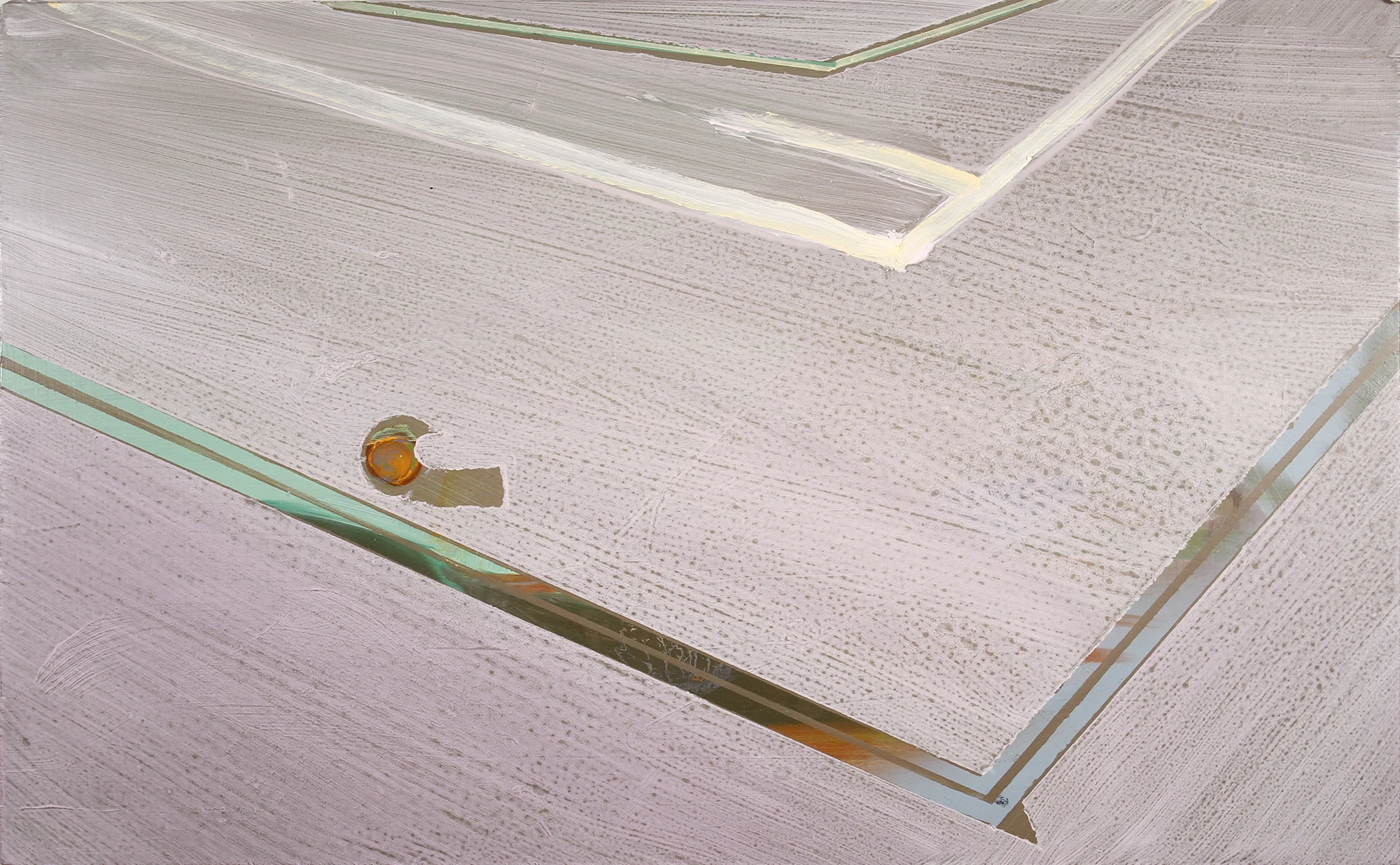 court, 2011, oil on panel, 16 x 12
