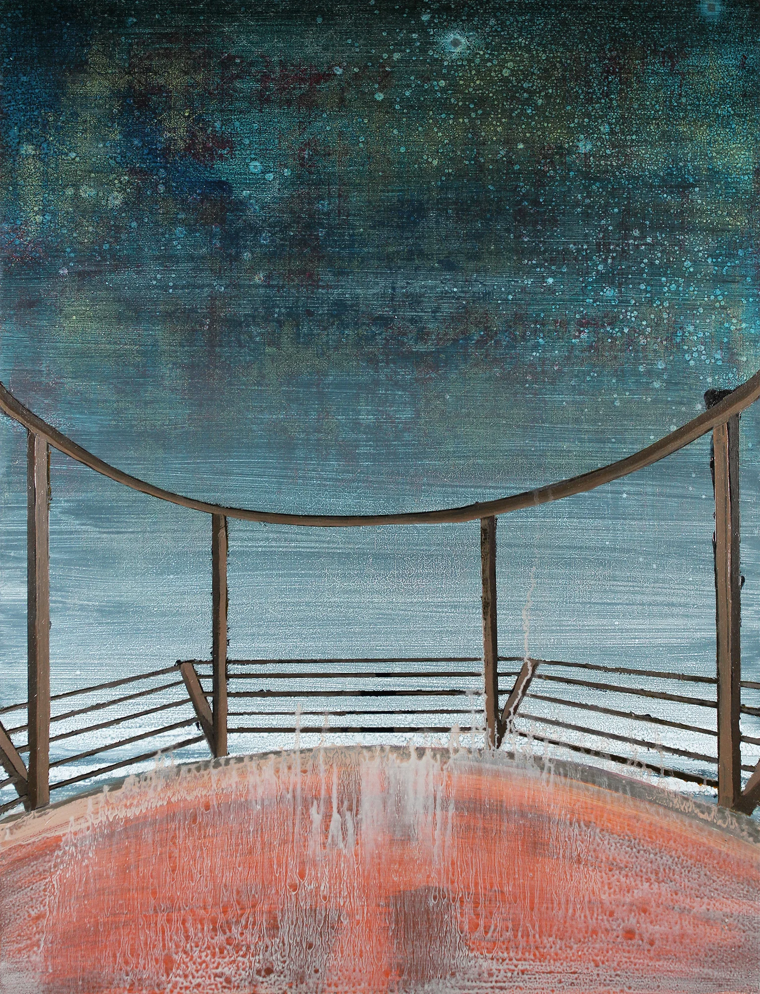 waver, 2011, acrylic and oil on panel, 20 x 25.5