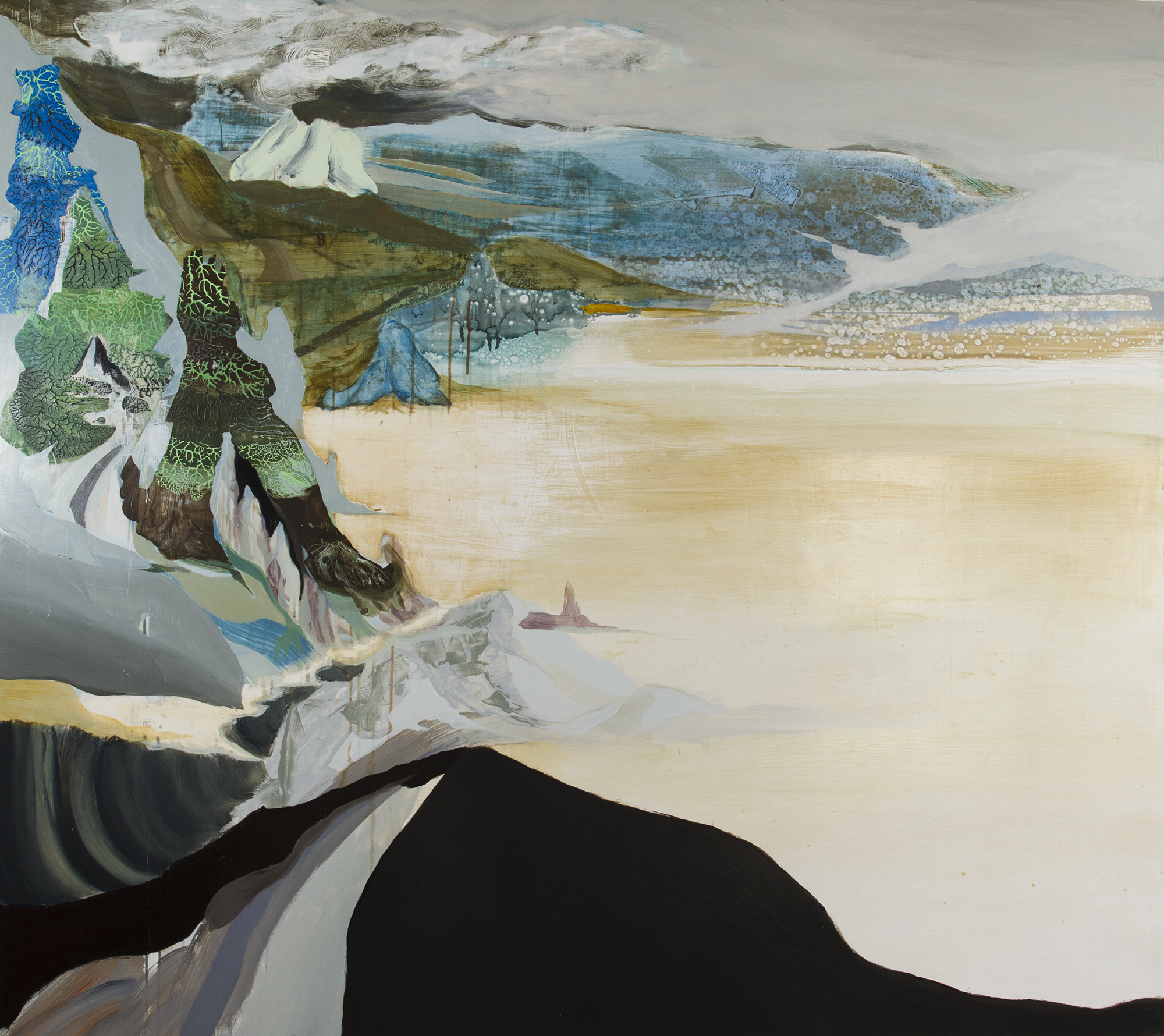 he cannot save them from fools, 2008, acrylic on panel, 40 x 50