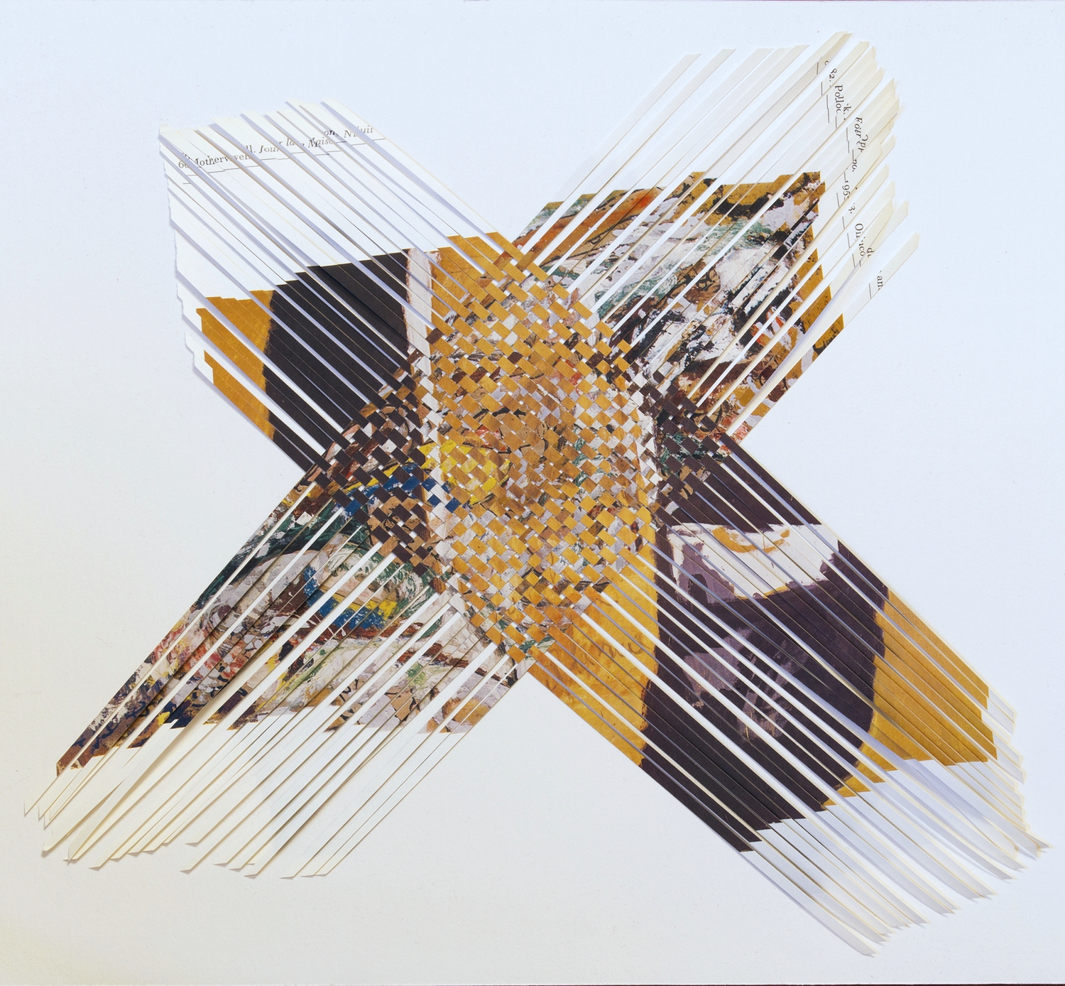 motherwellpollock, 2014, paper weaving, 10 x 11