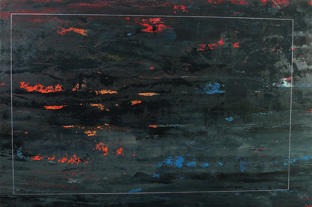 cold black, 2013, oil on canvas, 35 x 53 inches