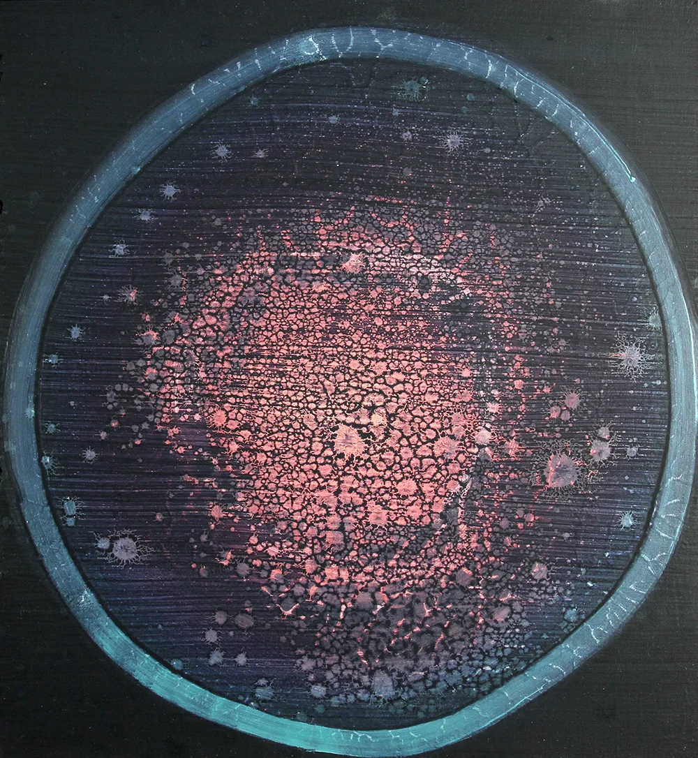 untitled 3, 2012, acrylic and oil on panel, 12 x 12