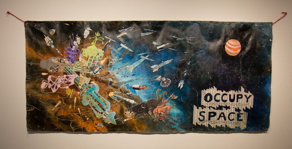 I managed to save the Martian painting the night before the raid. It is now on view in the Oakland Museum of California, Gallery of California Art, Permanent Collection.