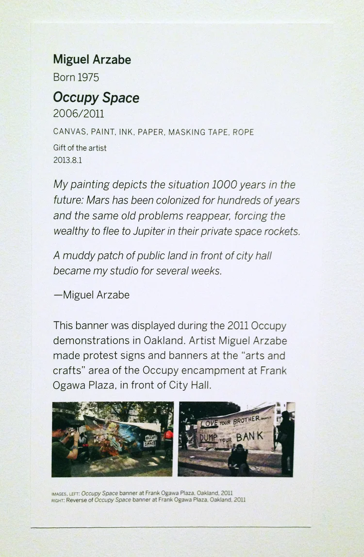 Wall Text, Gallery of California Art, Oakland Museum of California