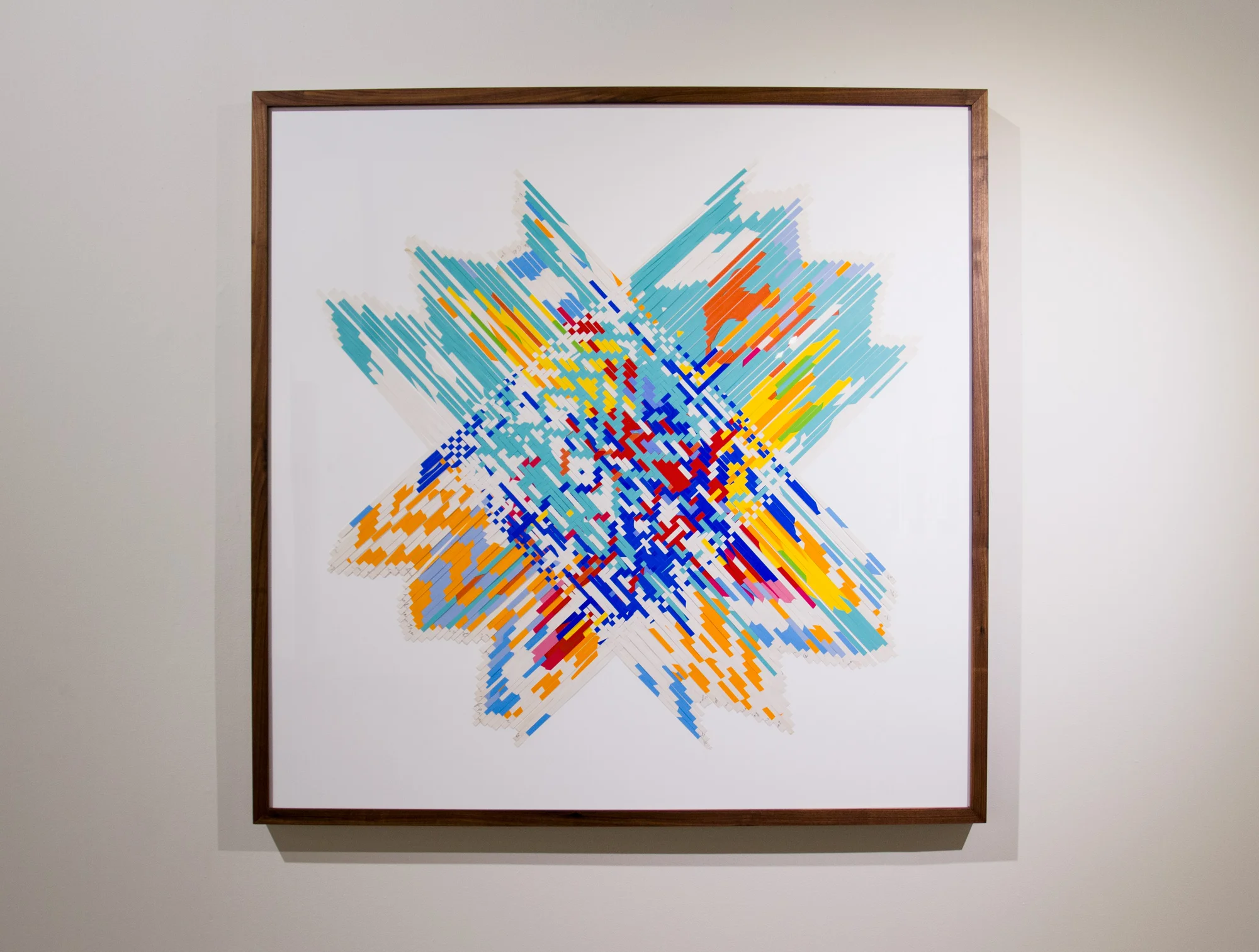 San Francisco Art Scene circa 1973, 2016, woven silkscreen posters, 48 x 48 in