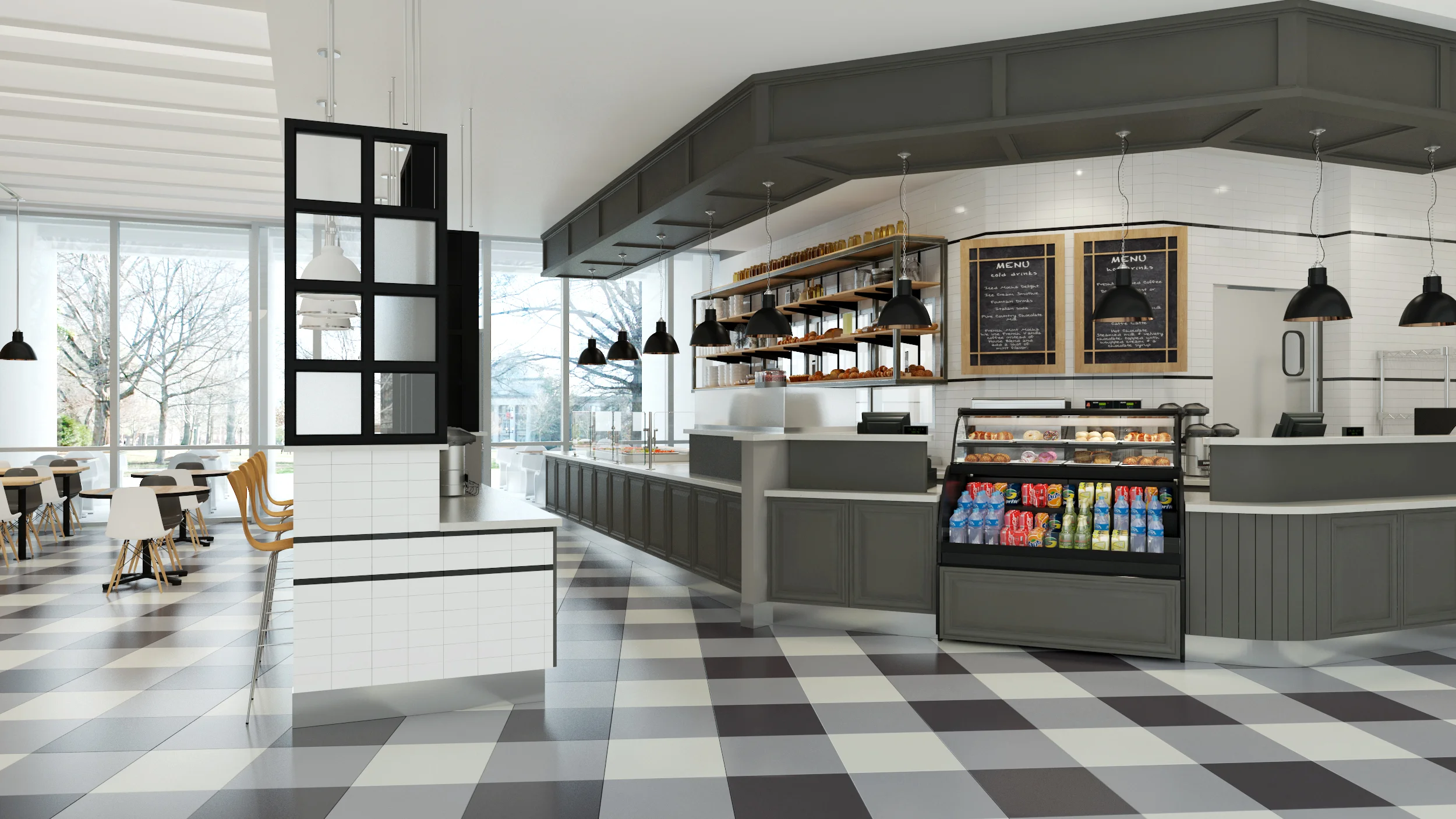 Serving Counter & Checkout