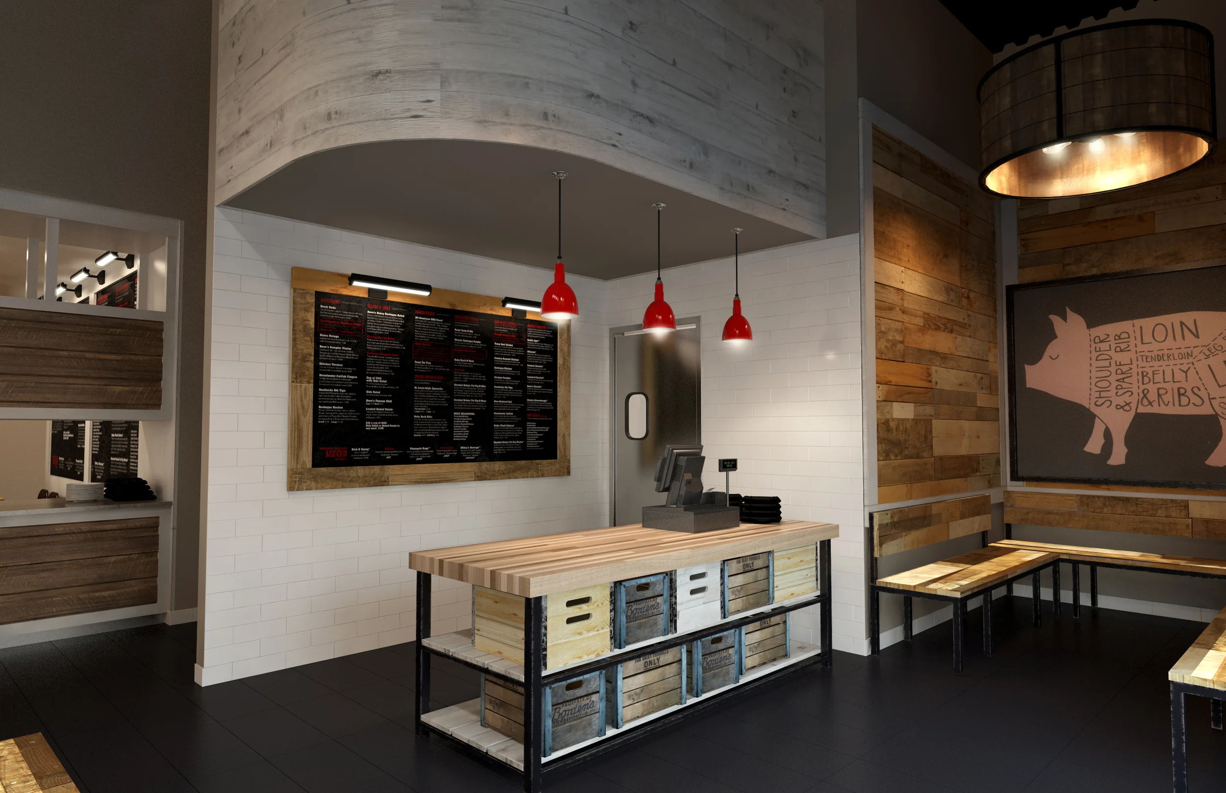 Waiting / takeout area