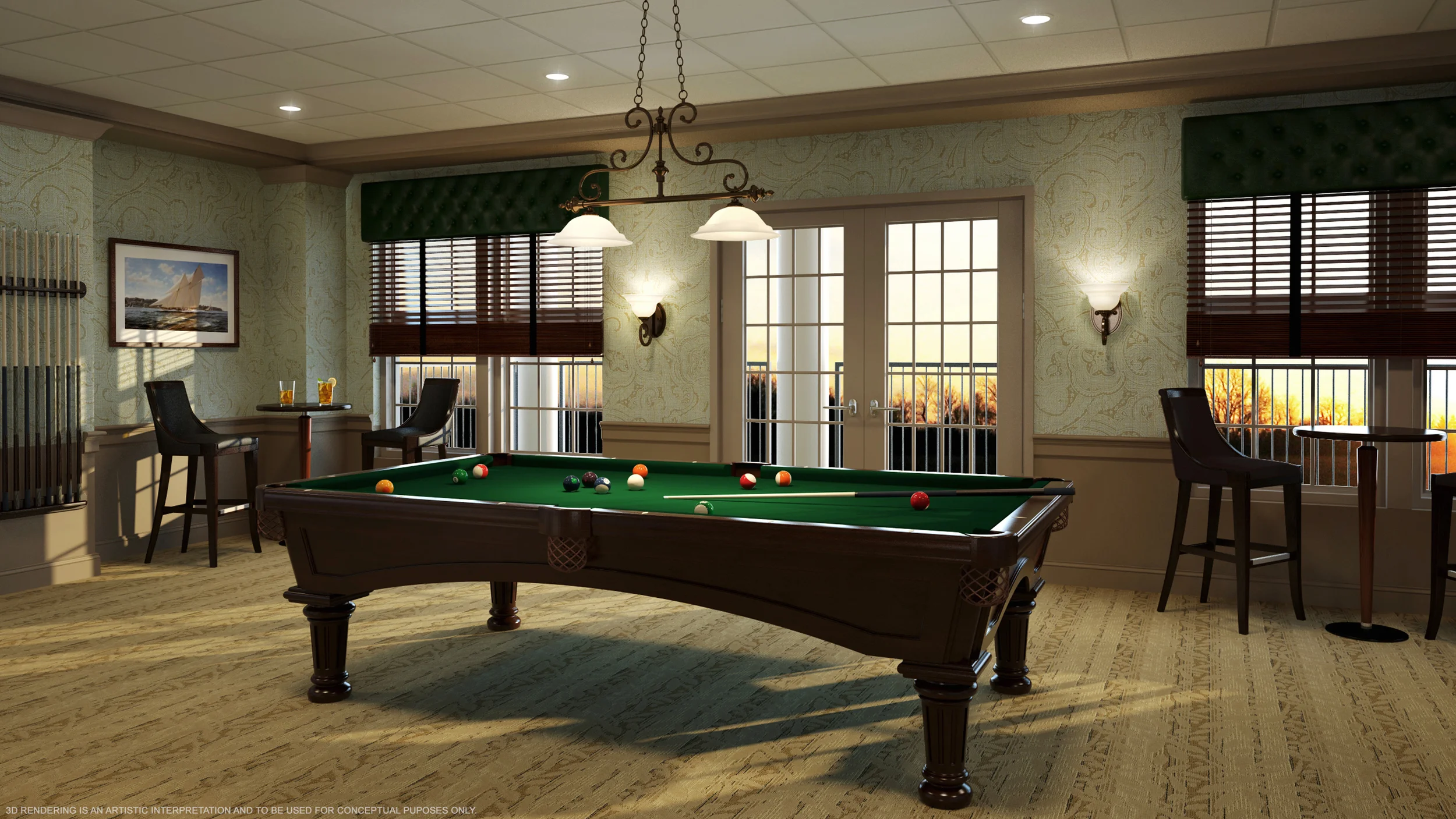 Billiards room