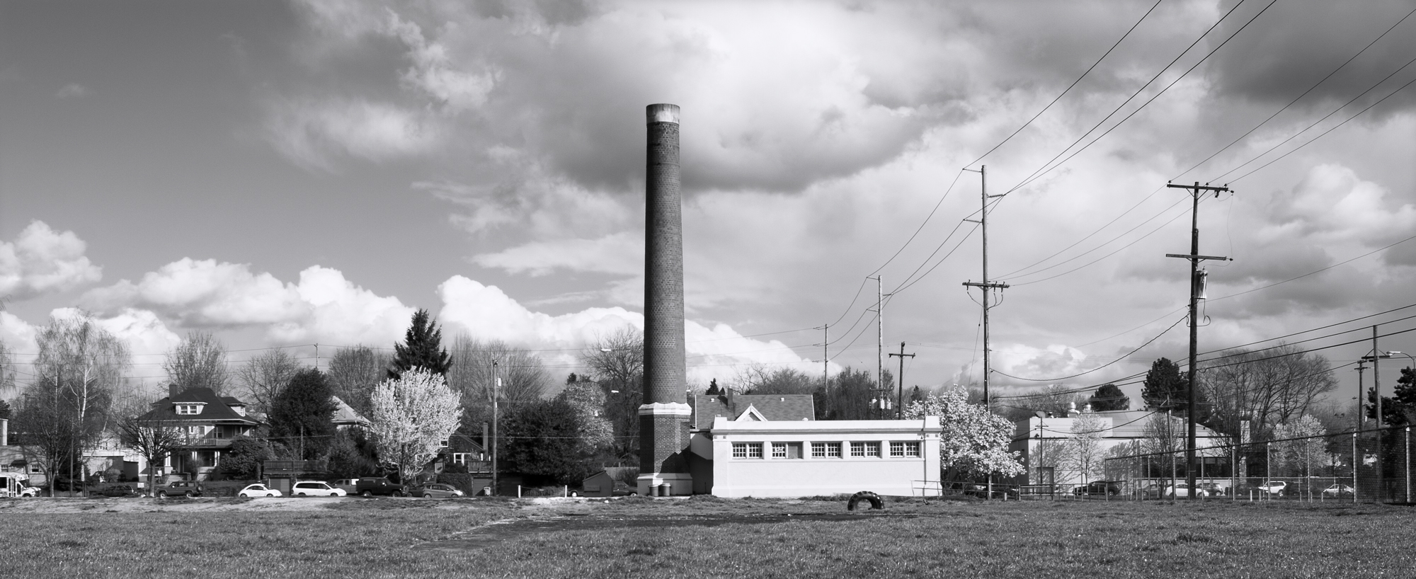  Washington High School Boiler Building and Smokestack 